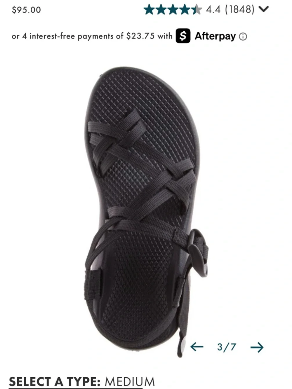 Chaco z dual adjustable straps Black Women's  Sandals